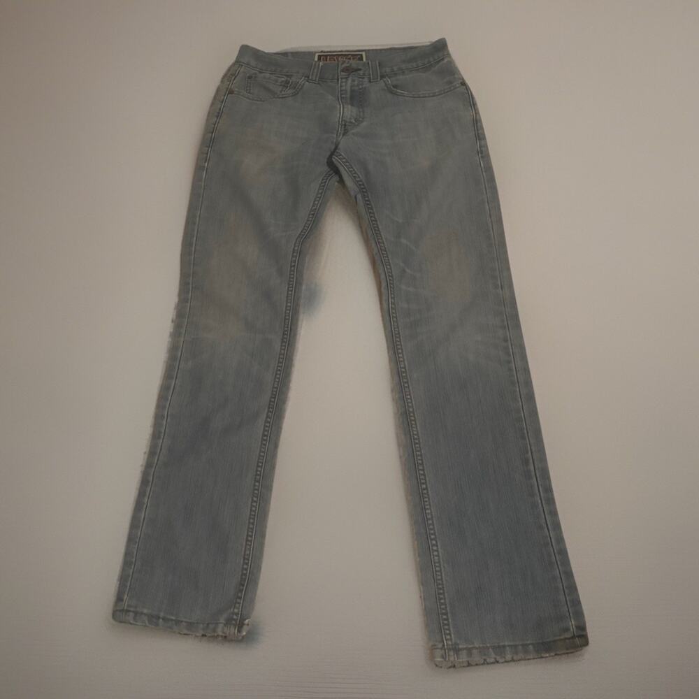 Levi's 511 Jeans Men's 32x32 Medium Wash Skinny Fit Straight Leg- Distressed